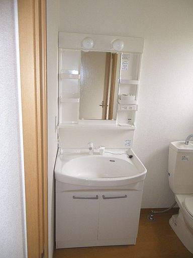 Washroom. Equipped Bathroom Vanity.