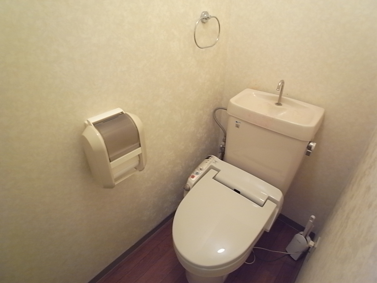 Toilet. ^^ With comfortable bidet in the toilet
