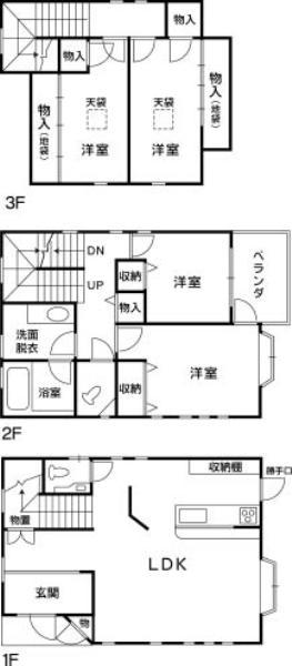 Floor plan. 21.3 million yen, 4LDK, Land area 192.35 sq m , Building area 129.79 sq m