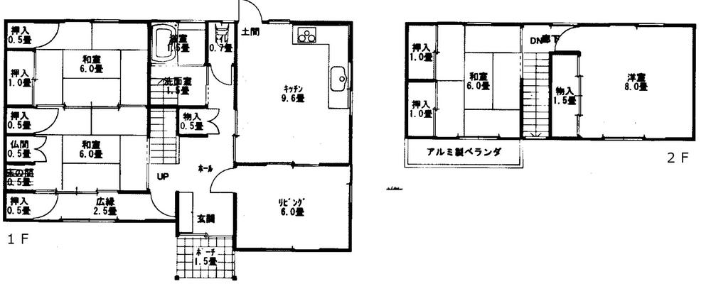 Floor plan. 12.8 million yen, 4LDK, Land area 201.43 sq m , Building area 106.83 sq m
