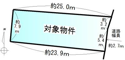 Compartment figure. Land price 8.5 million yen, Land area 203.54 sq m