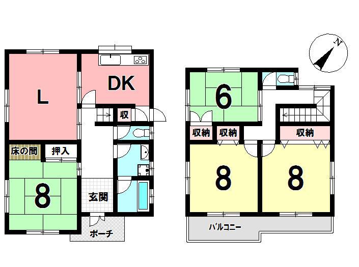 Floor plan. 13.8 million yen, 5DK, Land area 200.4 sq m , Building area 114.27 sq m