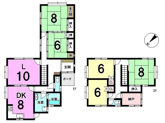 Floor plan. 11 million yen, 5LDK, Land area 333.6 sq m , Building area 144.08 sq m local appearance photo