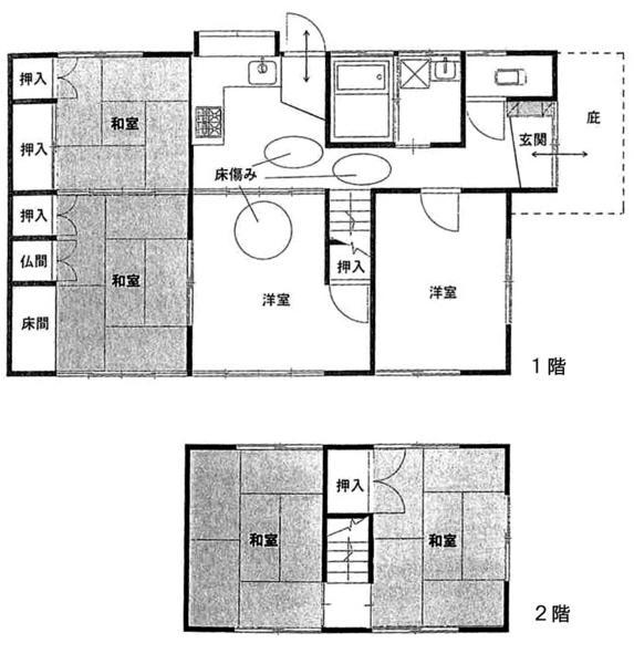 Floor plan. 9 million yen, 6DK, Land area 257.85 sq m , Building area 89.42 sq m