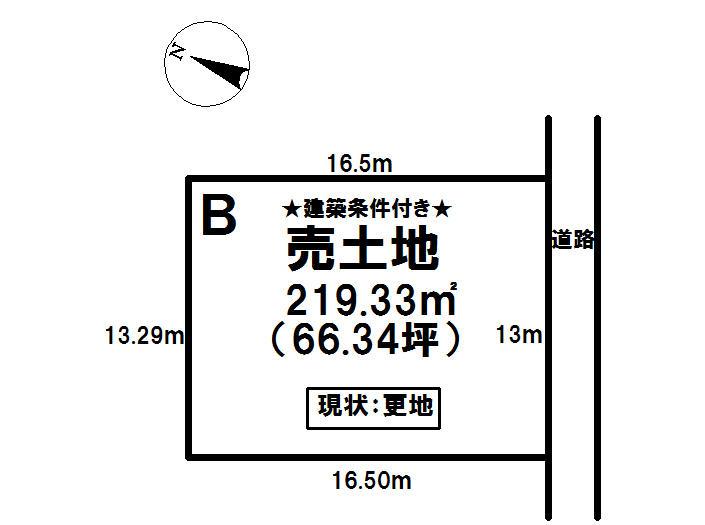 Compartment figure. Land price 15,259,000 yen, Land area 219.33 sq m