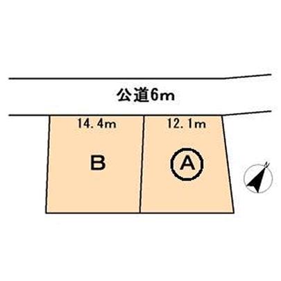 Compartment figure. Gifu Prefecture Tajimi Kitaoka-cho, 8-chome