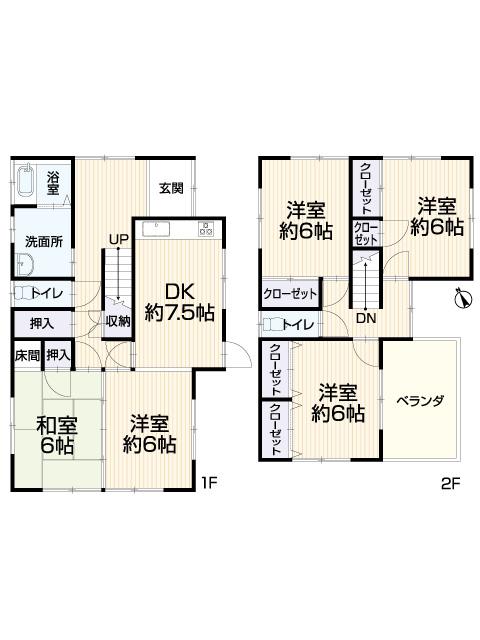 Floor plan. 11.8 million yen, 5DK, Land area 152.92 sq m , Building area 102.41 sq m