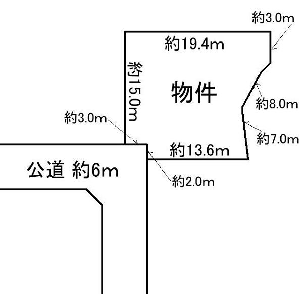 Compartment figure. Land price 8.7 million yen, Land area 290.31 sq m