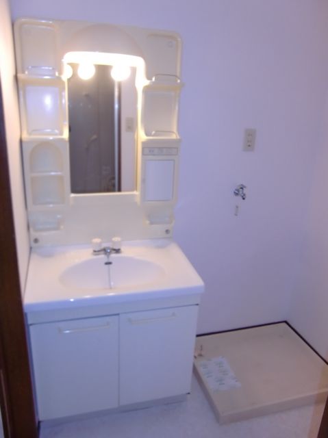 Washroom. Large vanity