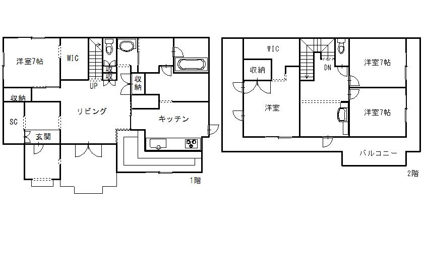 Floor plan. 27,900,000 yen, 4LDK + S (storeroom), Land area 214.97 sq m , Building area 134.14 sq m floor plan