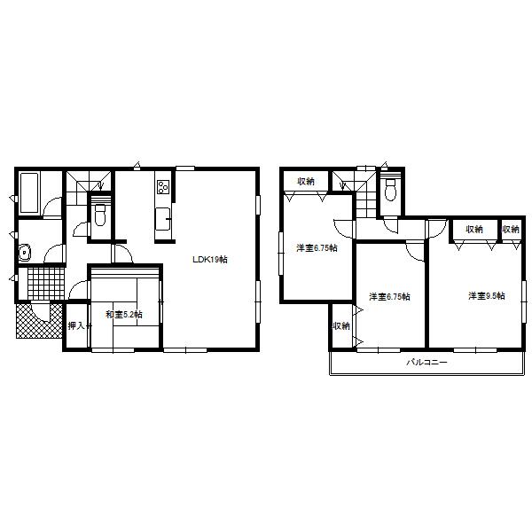 Floor plan. 17.8 million yen, 4LDK, Land area 207.86 sq m , Building area 106.92 sq m