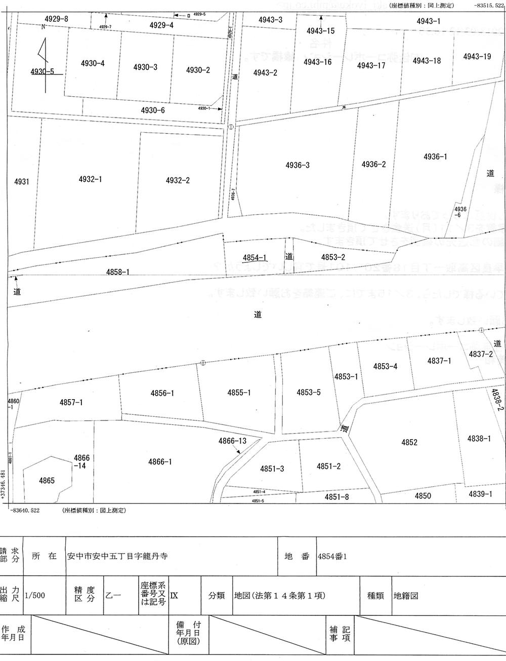 Compartment figure. Land price 4.5 million yen, Land area 176 sq m