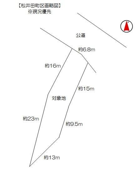 Compartment figure. Land price 3 million yen, Land area 225.92 sq m