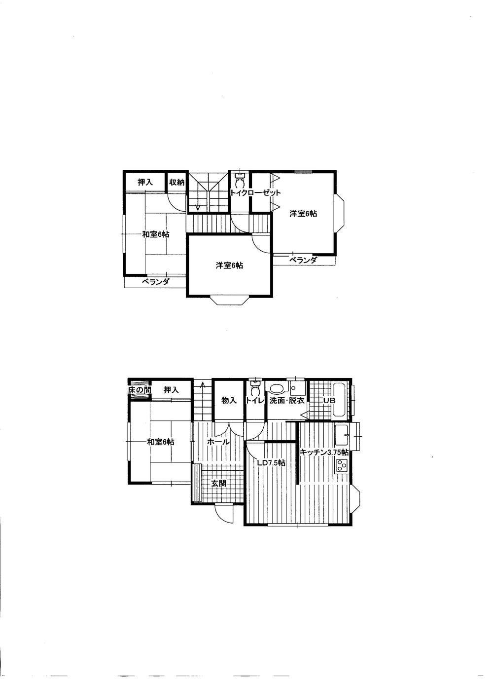 Floor plan. 13 million yen, 4LDK, Land area 181.83 sq m , Building area 93.57 sq m