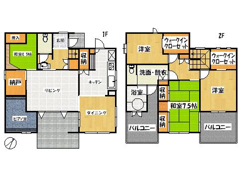 Floor plan. 33,800,000 yen, 3LDK, Land area 296.26 sq m , Building area 166.2 sq m