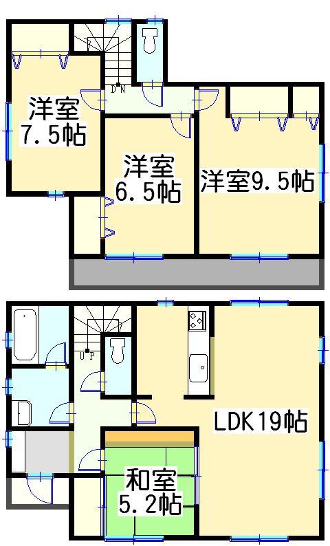 Floor plan. 17.8 million yen, 4LDK, Land area 207.86 sq m , Building area 106.92 sq m