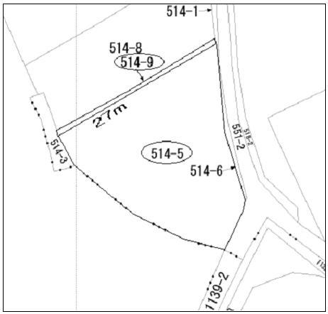 Compartment figure. Land price 3.96 million yen, Land area 495 sq m