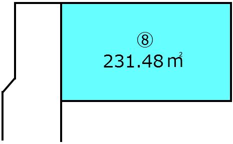 Compartment figure. Land price 6 million yen, Land area 231.48 sq m