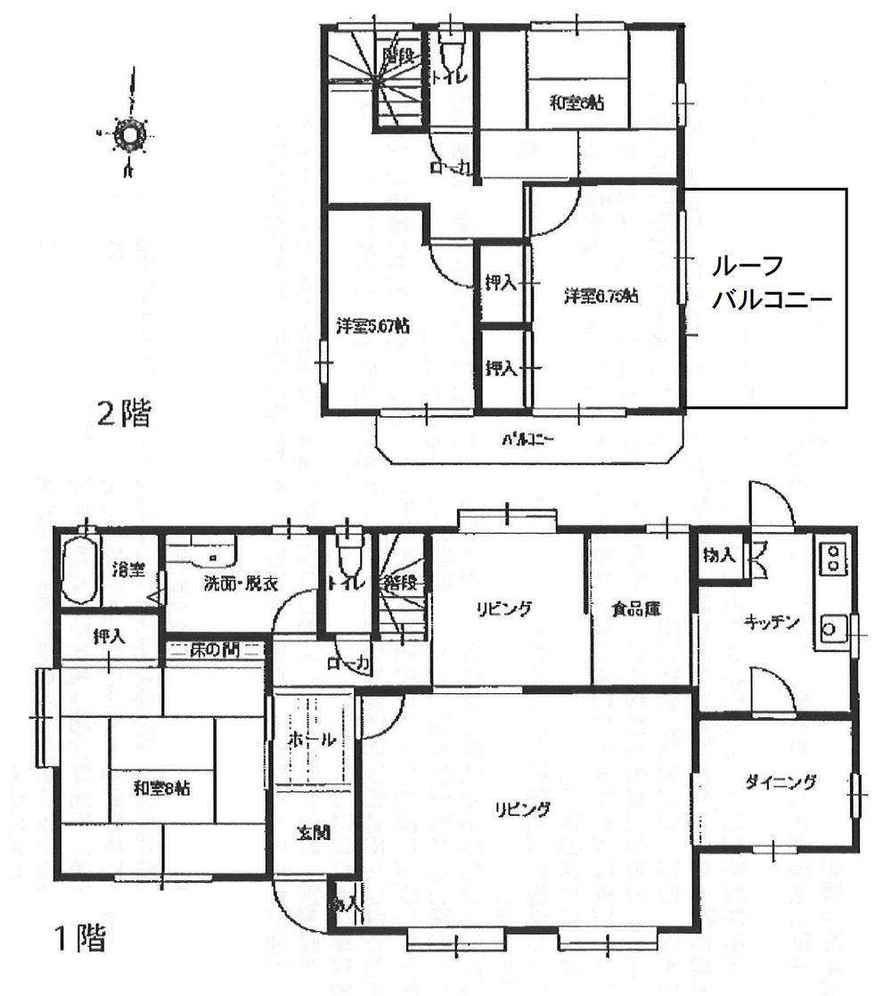 Floor plan. 16,980,000 yen, 4LDK + S (storeroom), Land area 296.56 sq m , Building area 147.41 sq m