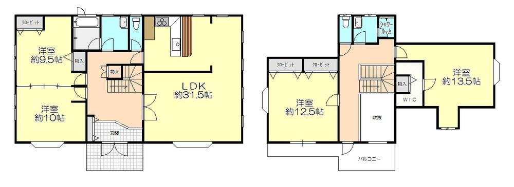 Floor plan. 18.3 million yen, 4LDK, Land area 661.09 sq m , Building area 198.53 sq m