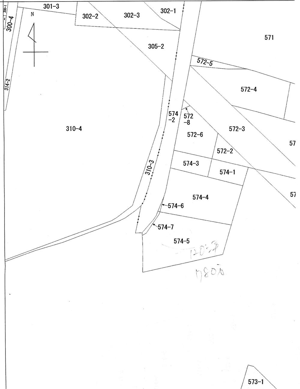 Compartment figure. Land price 7.8 million yen, Land area 397 sq m