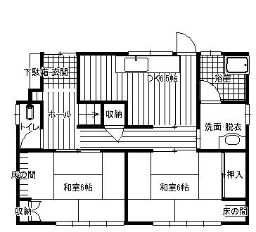 Floor plan. 4.8 million yen, 4DK, Land area 169.51 sq m , Building area 77.39 sq m first floor