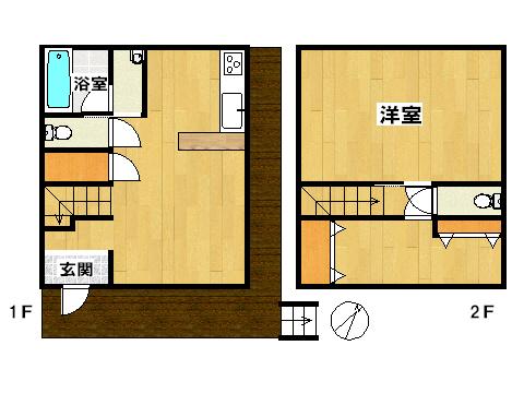 Floor plan. 18,800,000 yen, 2LDK, Land area 259.94 sq m , Building area 79.48 sq m