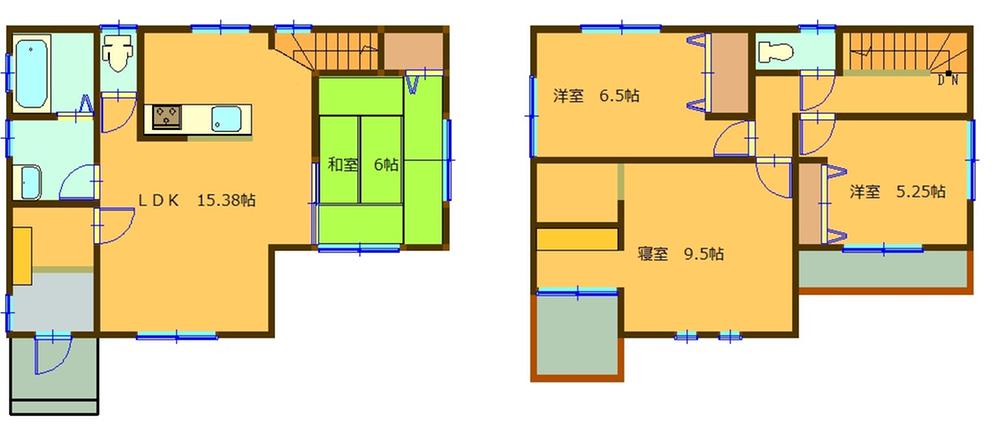 Floor plan. 20.5 million yen, 4LDK, Land area 172.71 sq m , Building area 101.02 sq m