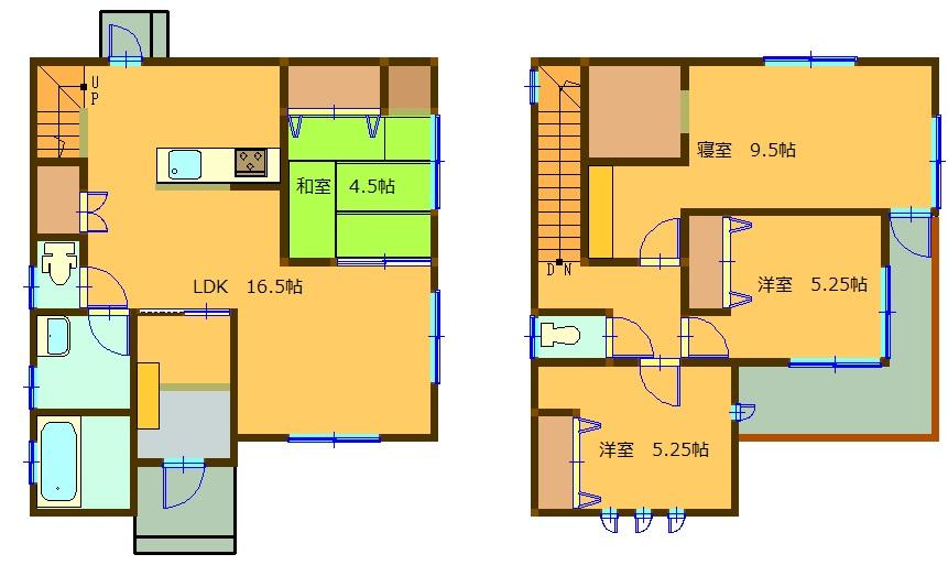 Floor plan. 19.5 million yen, 4LDK, Land area 195.58 sq m , Building area 100.19 sq m