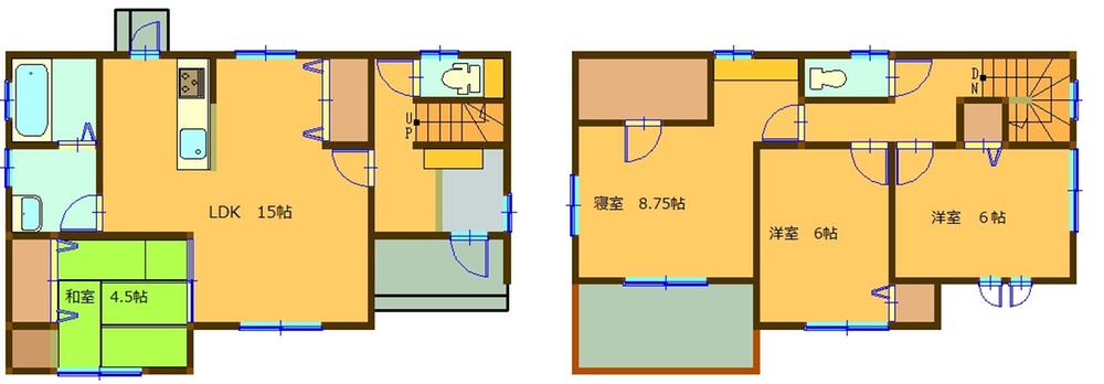 Floor plan. 20,300,000 yen, 4LDK, Land area 169.14 sq m , Building area 103.13 sq m