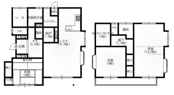 Floor plan. 17.8 million yen, 3LDK + S (storeroom), Land area 330.59 sq m , Building area 124.62 sq m