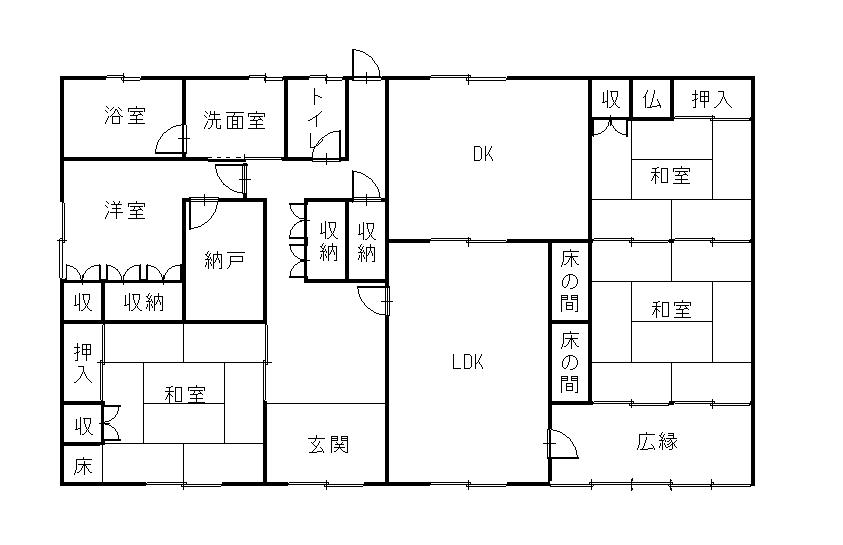 Floor plan. 18 million yen, 4LDK + S (storeroom), Land area 354.81 sq m , Building area 143.17 sq m floor plan