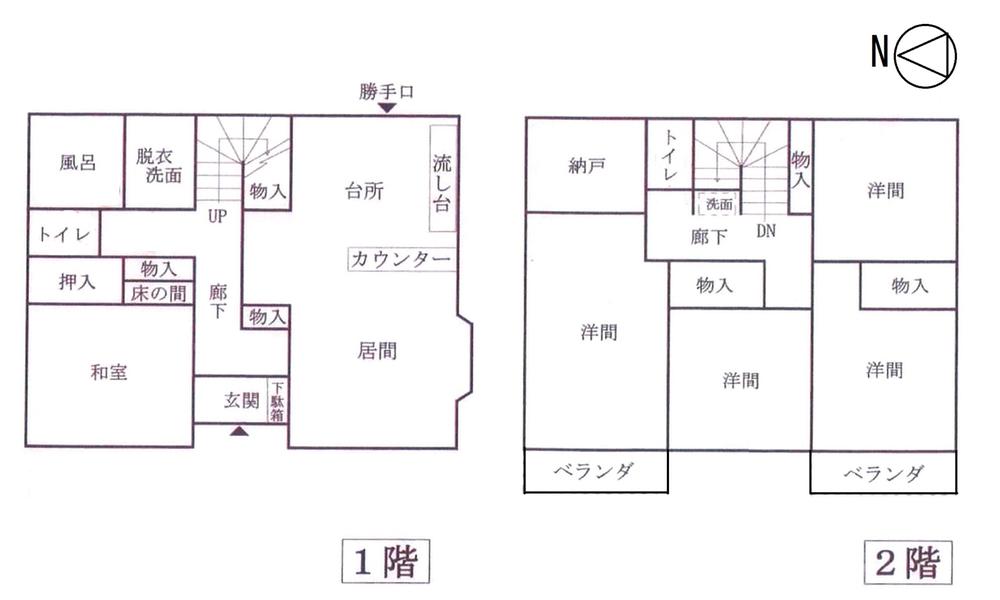 Floor plan. 12.3 million yen, 5LDK, Land area 114.37 sq m , Building area 125.48 sq m