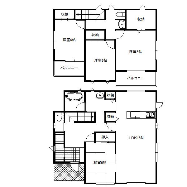 Floor plan. 22,800,000 yen, 4LDK+S, Land area 248.98 sq m , Building area 118.68 sq m