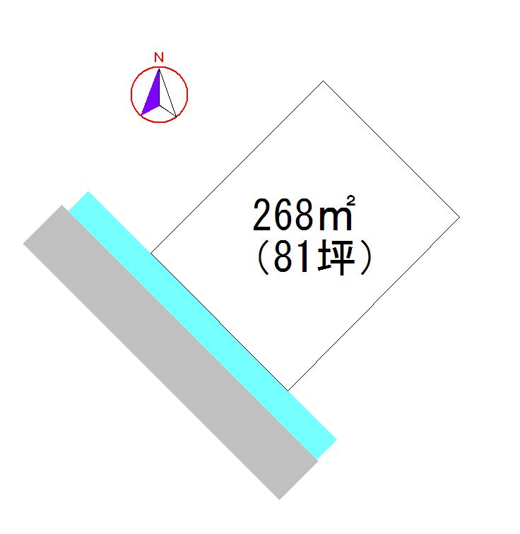 Compartment figure. Land price 10 million yen, Land area 268 sq m