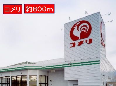 Home center. 800m until Komeri Co., Ltd. (hardware store)