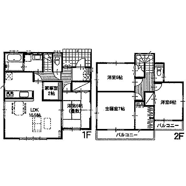Floor plan. 22,390,000 yen, 4LDK, Land area 198.37 sq m , Building area 108.88 sq m