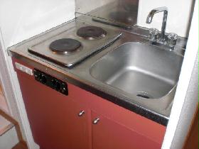 Kitchen. Electric stove ☆ Role in fire prevention! 