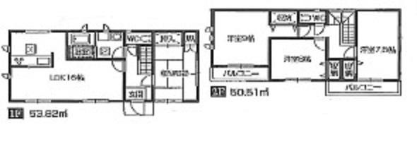 Floor plan. 21,800,000 yen, 4LDK, Land area 302.78 sq m , Building area 104.33 sq m