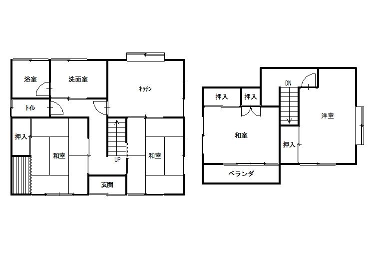 Floor plan. 10.3 million yen, 4DK, Land area 496.01 sq m , Building area 82.8 sq m