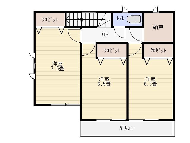Floor plan. 16,900,000 yen, 4LDK + S (storeroom), Land area 271.91 sq m , Building area 96.79 sq m 2F