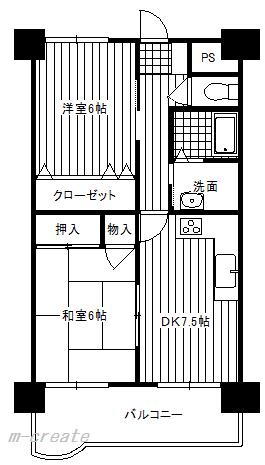 Floor plan. 2DK, Price 4.3 million yen, Footprint 49.5 sq m , Turnkey on the balcony area 9.78 sq m interior renovation completed!