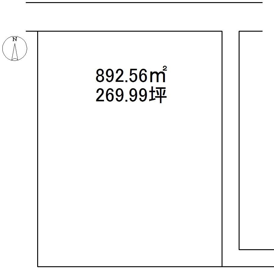 Compartment figure. Land price 5.4 million yen, Land area 892.56 sq m compartment view