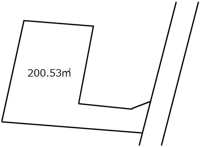 Compartment figure. Land price 6.3 million yen, Land area 200.53 sq m