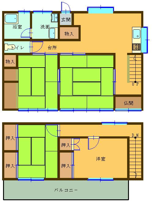 Floor plan. 11.8 million yen, 4DK, Land area 302.98 sq m , Building area 92.55 sq m