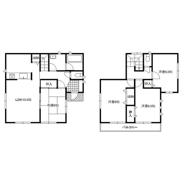 Floor plan. 15.8 million yen, 4LDK, Land area 180.82 sq m , Building area 97.2 sq m