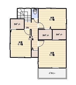 Floor plan. 16,390,000 yen, 4LDK, Land area 127 sq m , Building area 108.06 sq m