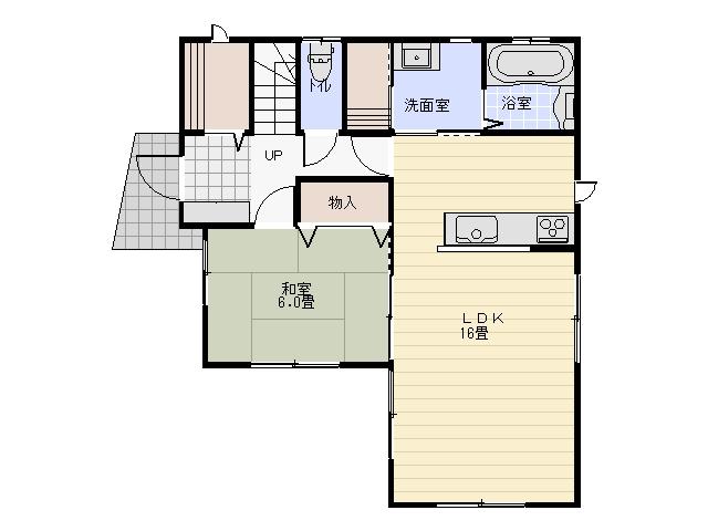 Floor plan. 16,390,000 yen, 4LDK, Land area 127 sq m , Building area 108.06 sq m 1F