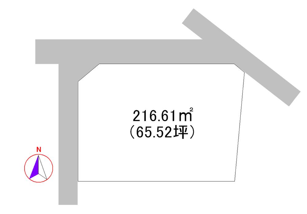 Compartment figure. Land price 5 million yen, Land area 216.61 sq m