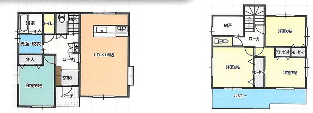 Floor plan. 19,800,000 yen, 4LDK + S (storeroom), Land area 186.3 sq m , Building area 114.27 sq m